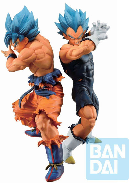 Bandai Japan Dragon Ball Ichiban Son Goku & Vegeta SSGSS Vs Omnibus Super Collectible PVC Figure