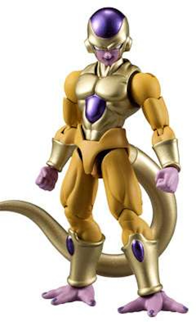 Bandai Japan Dragon Ball Z Shokugan Shodo Golden Frieza PVC Figure