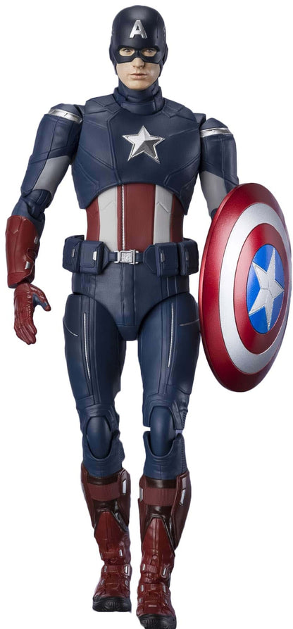 Bandai Japan Marvel S.H. Figuarts Captain America Cap Vs Cap Edition Action Figure