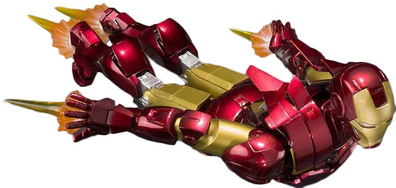 Bandai Japan Marvel S.H. Figuarts Iron Man Mark VI & Hall Of Armor Set Action Figure