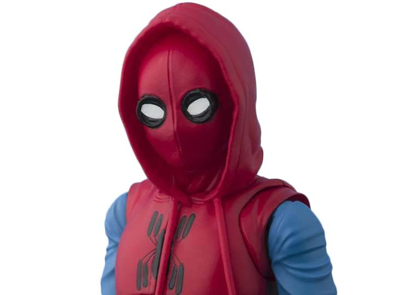 Bandai Japan Marvel S.H. Figuarts Spider-Man Homemade Costume Tamashii Option Act Wall Action Figure