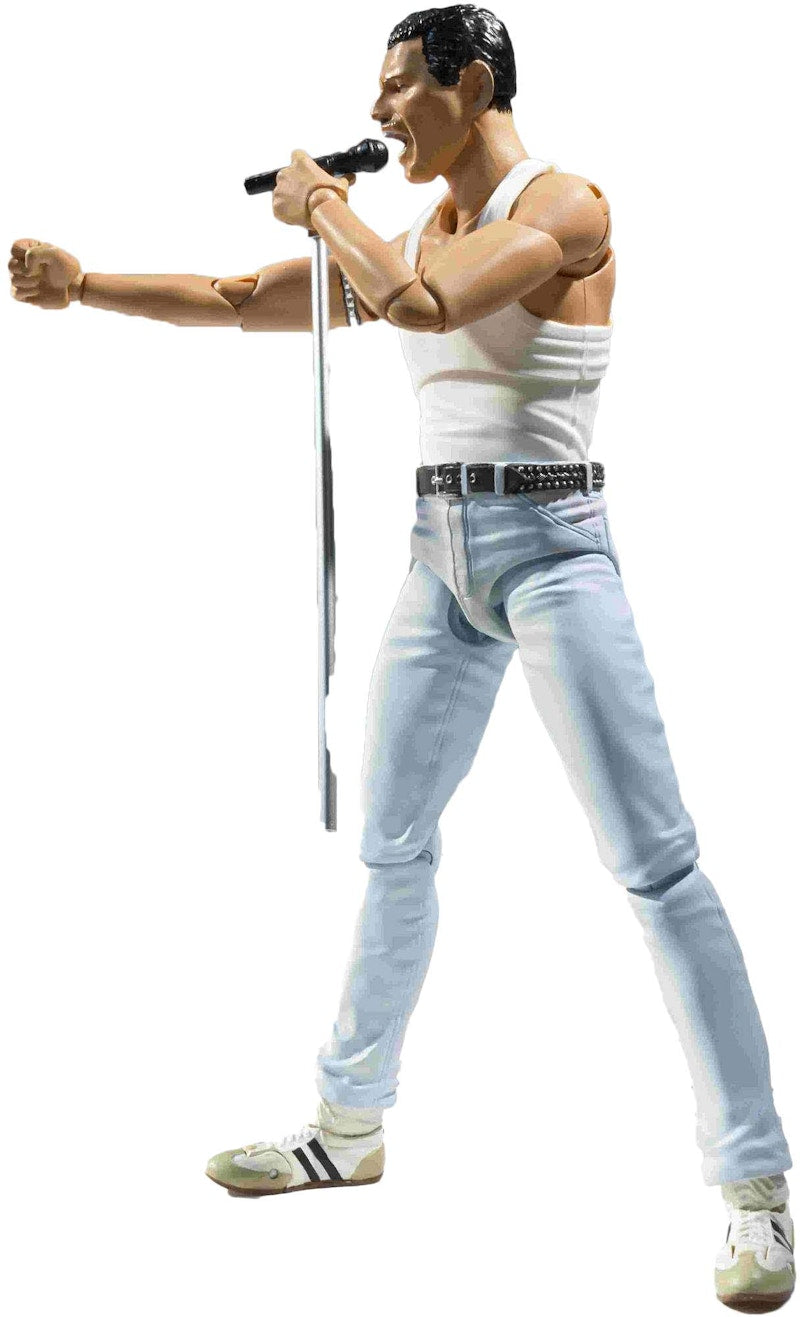 Bandai Japan Music S.H. Figuarts Freddie Mercury Live Aid Variant Action Figure