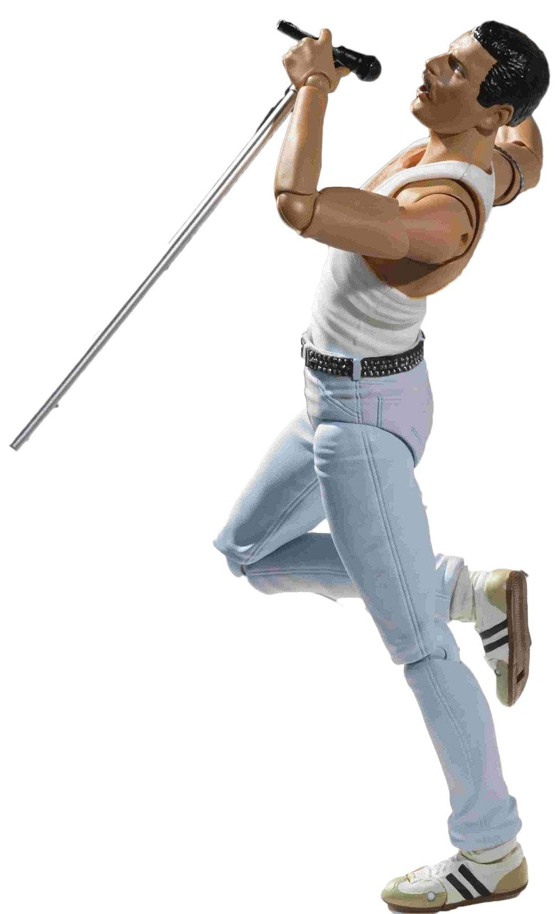 Bandai Japan Music S.H. Figuarts Freddie Mercury Live Aid Variant Action Figure