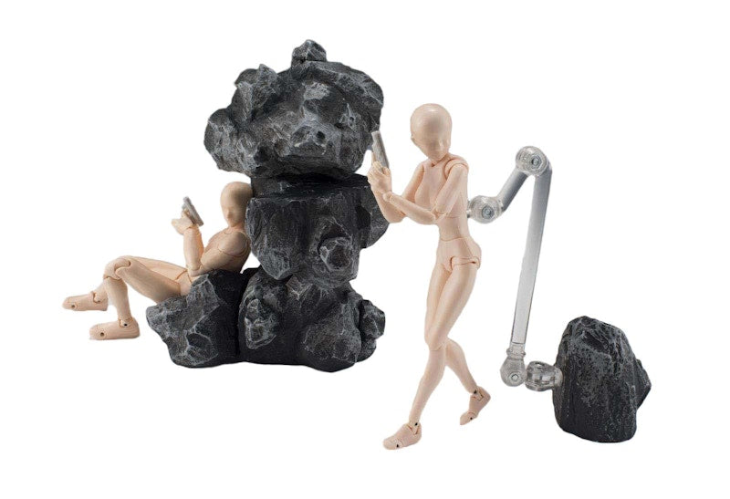 Bandai Japan Tamashii Effect Rock Gray Version Accessory Action Figure