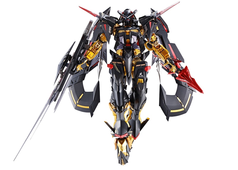 Bandai Metal Build Mobile Suit Gundam Seed Astray Gundam Astray Gold Frame Amatsu Mina Princess Of The Sky Version Action Figure Gray & Gold