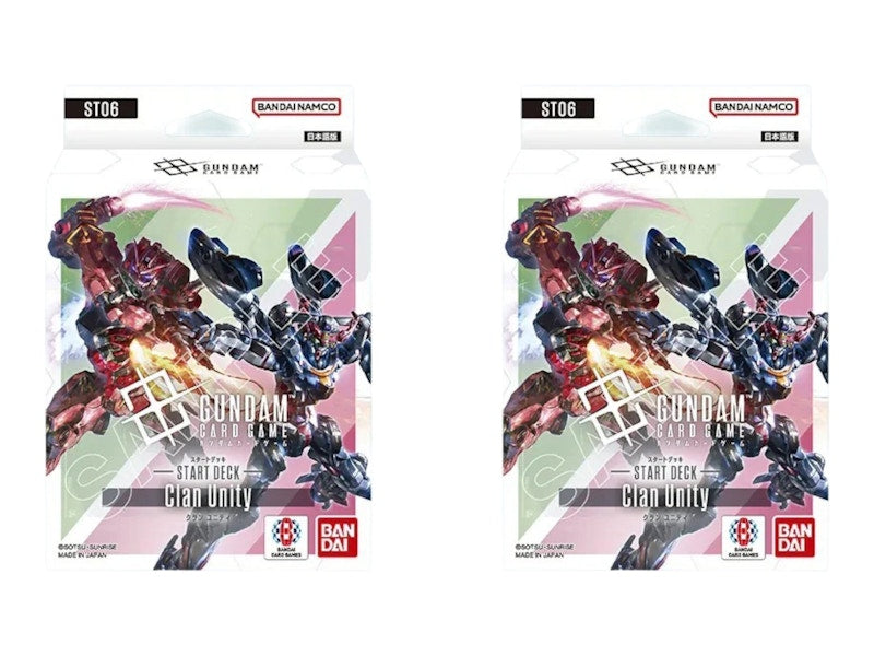 Bandai Mobile Suit Gundam Card Game Clan Unity (ST06) Starter Deck (Japanese) 2x Lot