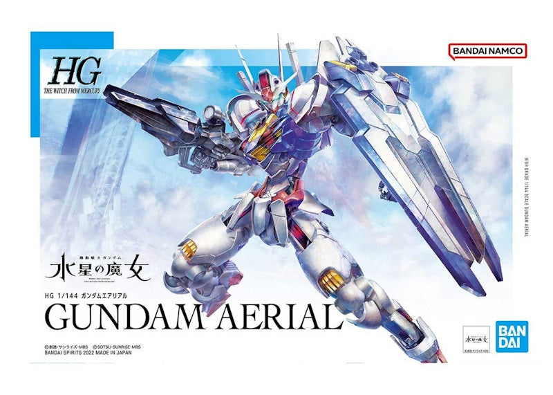 Bandai Namco 1/144 HG Gundam Aerial Model Kit Figure (2022)