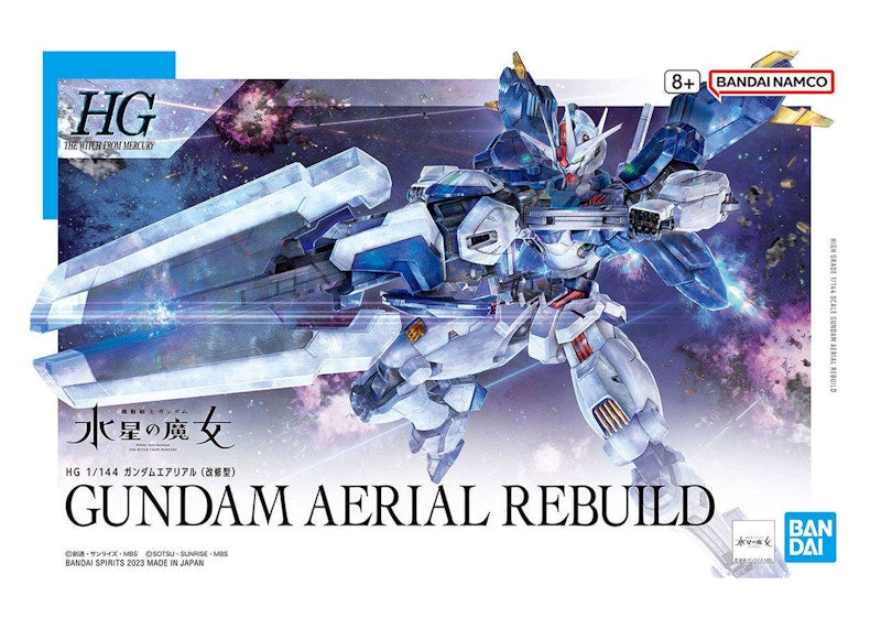 Bandai Namco 1/144 HG Gundam Aerial Rebuild Model Kit Figure (2023)