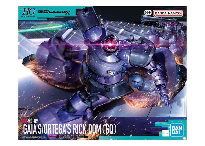 Bandai Namco 1/144 HG MS-09 Gaias/Ortegas Rick Dom (GQ) Model Kit Figure (2025)