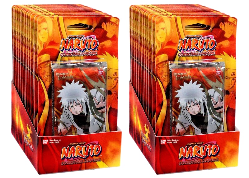 Bandai Naruto Card Game Lineage of the Legends Booster Pack Box 2x Lot