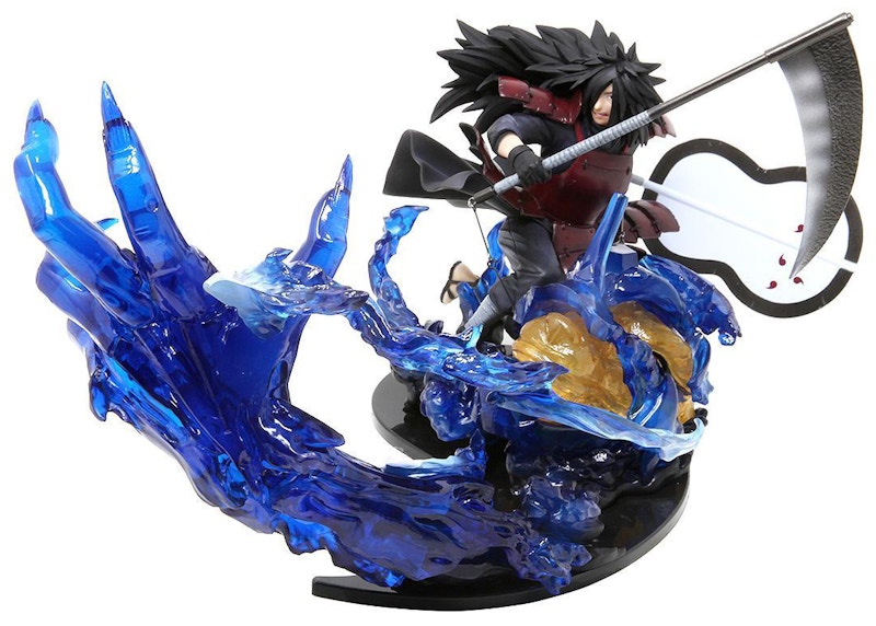Bandai Naruto Shippuden Kizuna Relation Uchiha Madara Isou Susanoo Figuarts Zero Action Figure Black & Blue