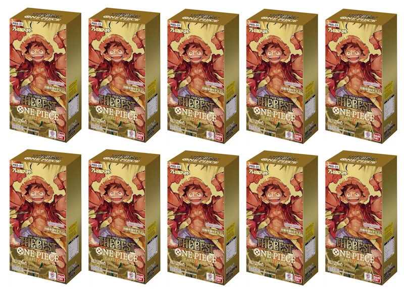 Bandai One Piece Card Game Premium Booster Box (PRB-01) (Japanese) 10x Lot