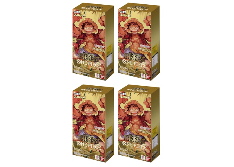 Bandai One Piece Card Game Premium Booster Box (PRB-01) (Japanese) 4x Lot
