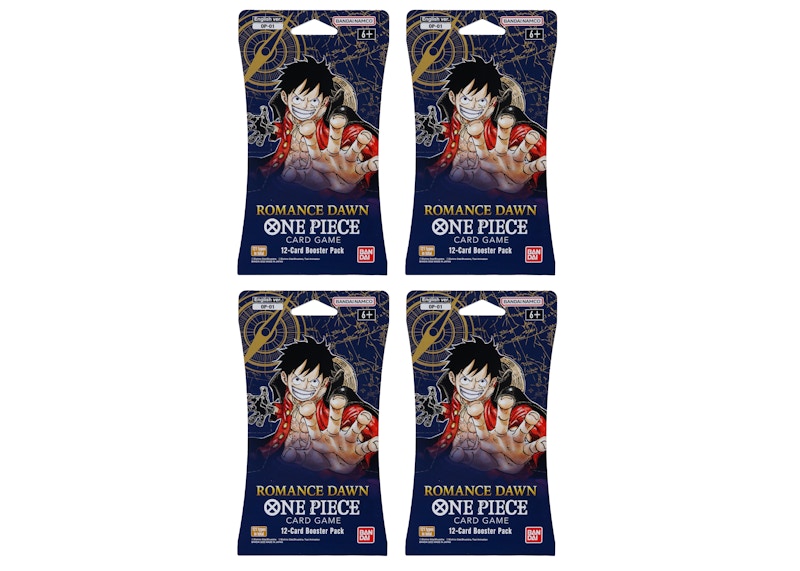 Bandai One Piece Card Game Romance Dawn Booster Pack (OP-01) (English) 4x Lot
