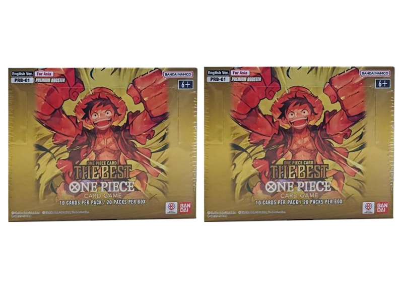 Bandai One Piece The Best (Asia Ver.) Premium PRB-01 Booster Box 2x Lot