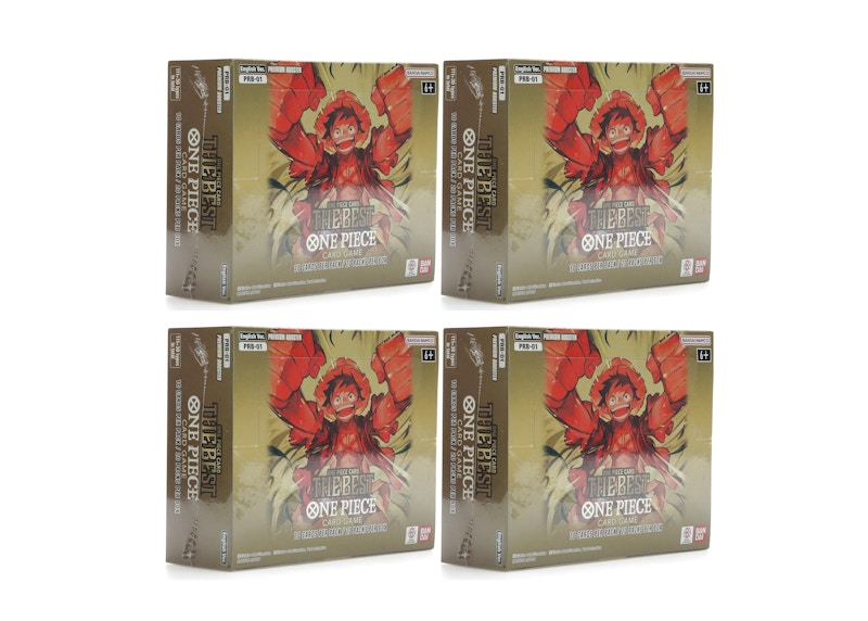 Bandai One Piece The Best Premium Booster Box PRB-01 4x Lot