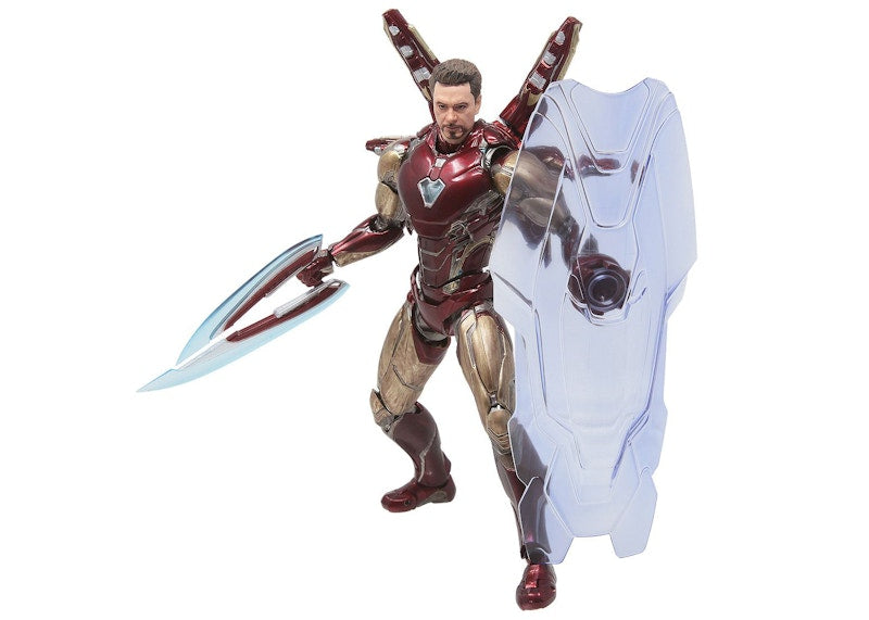 Bandai S.H.Figuarts Avengers Endgame Iron Man Mark 85 Final Battle Edition Action Figure Red & Gold