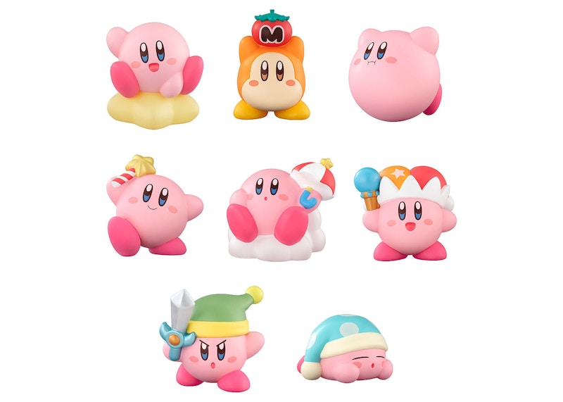 Bandai Shokugan Kirby's Dream Land Kirby Friends Set Of 12 Action Figures Pink