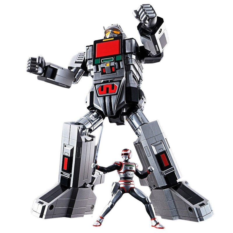 Bandai Soul Of Chogokin Megabeast Investigator Juspion Gx-97 Daileon Figure Silver