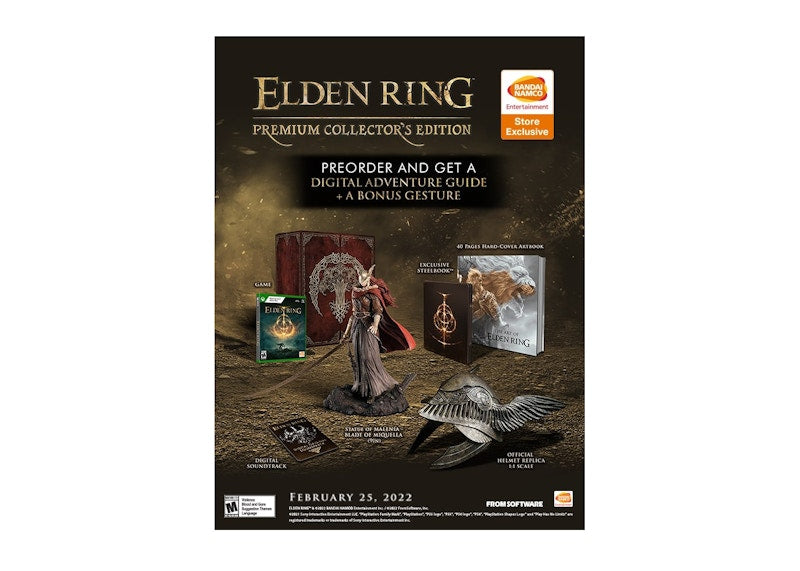 Bandai Namco Xbox One/X Elden Ring Premium Collector's Edition Video Game