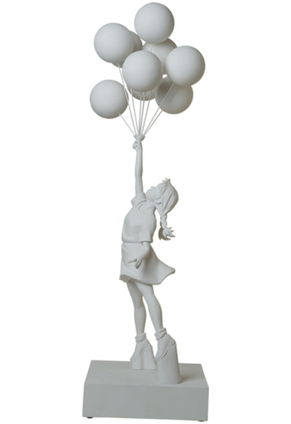Banksy Balloon Girl 3 ft Figure White