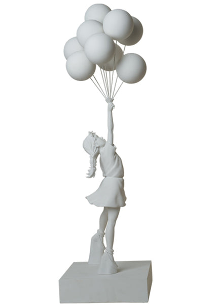 Banksy Balloon Girl 3 ft Figure White