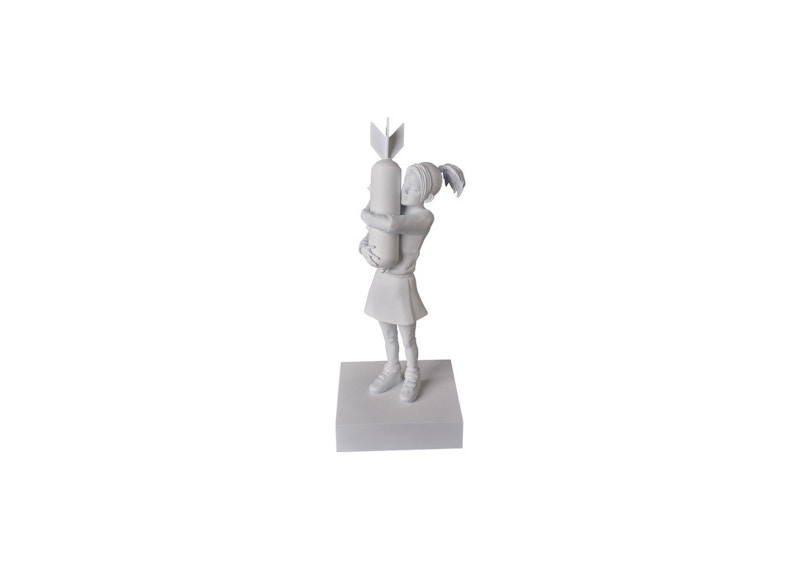 Banksy Bomb Hugger Figure Grey