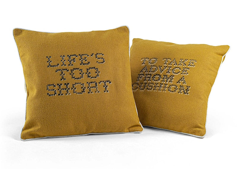 Banksy Cushion Set of 2 Multi