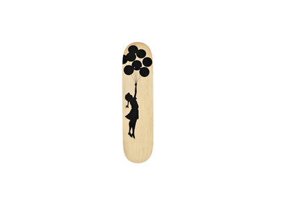Banksy x Medicom Balloon Girl Skateboard Deck Brown