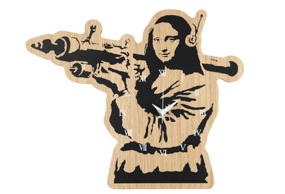 Banksy x Medicom x Karimoku x Sync Brandalism Mona Launcher Wall Clock