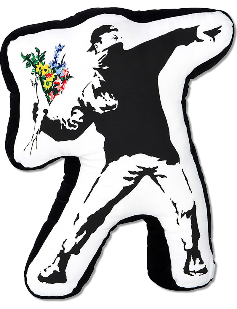 Banksy x Medicom x Sync Brandalism Flower Bomber Plush Cushion