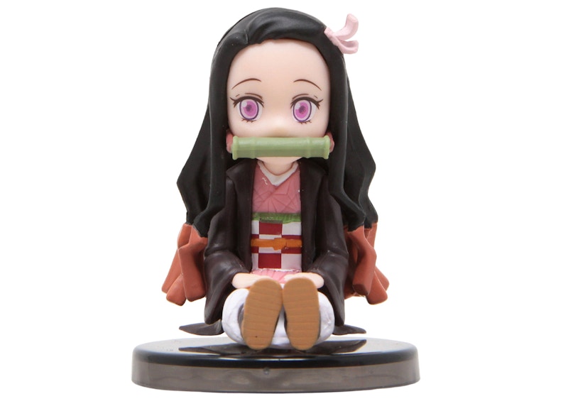 Banpresto Demon Slayer Kimetsu No Yaiba World Nezuko Kamado Collection II 10 Sitting Nezuko Figure Pink & Brown