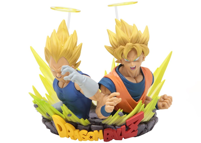 Banpresto Dragon Ball Z Com Figuration Gogeta Volume 2 Son Goku And Vegeta Figure Yellow