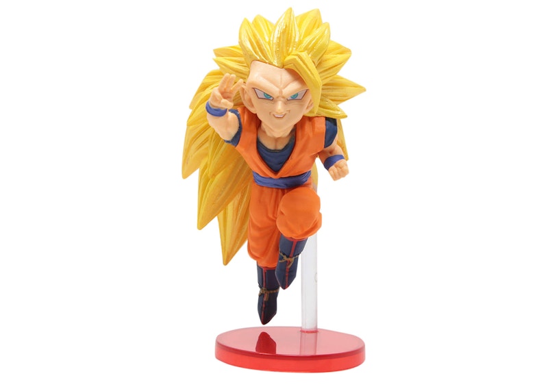 Banpresto Dragon Ball Z Dokkan Battle 5th Anniversary World 3 Super Saiyan 3 Son Goku Figure Orange