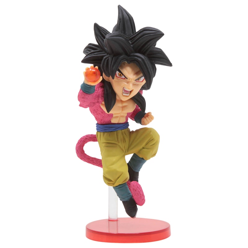 Banpresto Dragon Ball Z Dokkan Battle 5th Anniversary World 4 Super Saiyan 4 Son Goku Figure Red