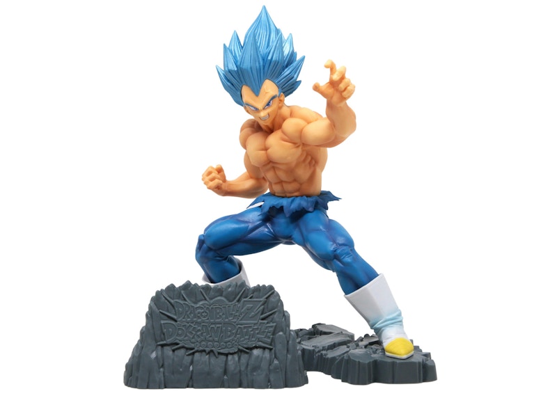 Banpresto Dragon Ball Z Dokkan Battle 6th Anniversary Super Saiyan Blue Evolved Vegeta Figure Blue