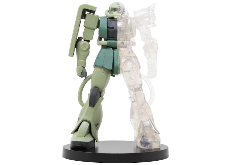 Banpresto Mobile Suit Gundam Internal Structure MS-06F Zaku II Version A Figure Clear & Green