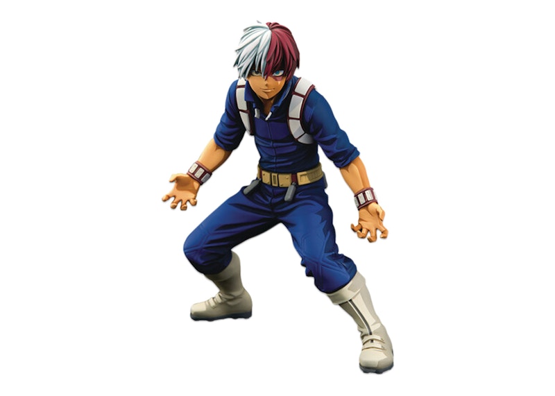 Banpresto My Hero Academia World Figure Colosseum Modeling Academy Super Master Stars Piece The Shoto Todoroki Two Dimensions Figure Blue