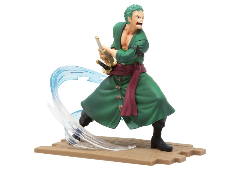 Banpresto One Piece Log File Selection Fight Volume 1 Roronoa Zoro Figure Green