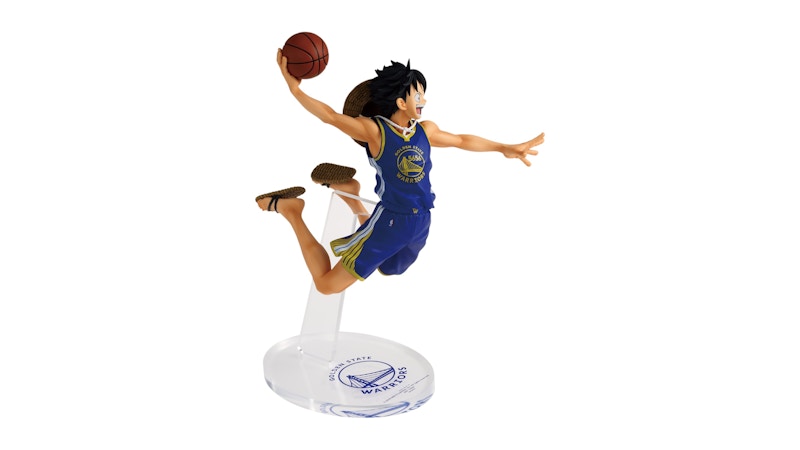 Banpresto One Piece x Nba Master Stars Piece The Monkey.d.luffy Figure Golden State Warriors