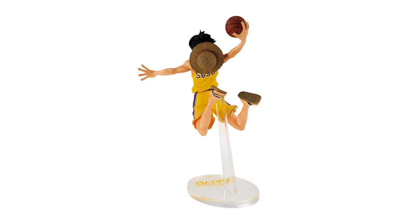 Banpresto One Piece x Nba Master Stars Piece The Monkey.d.luffy Figure Los Angeles Lakers