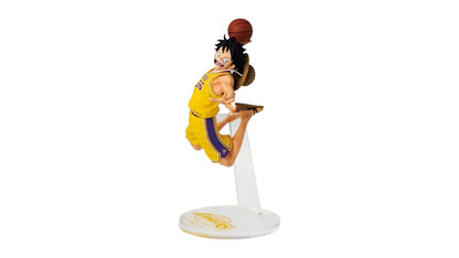 Banpresto One Piece x Nba Master Stars Piece The Monkey.d.luffy Figure Los Angeles Lakers