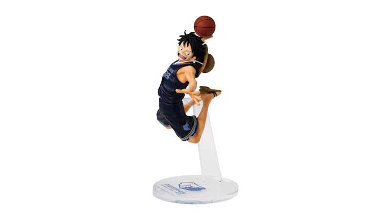 Banpresto One Piece x Nba Master Stars Piece The Monkey.d.luffy Figure Memphis Grizzlies