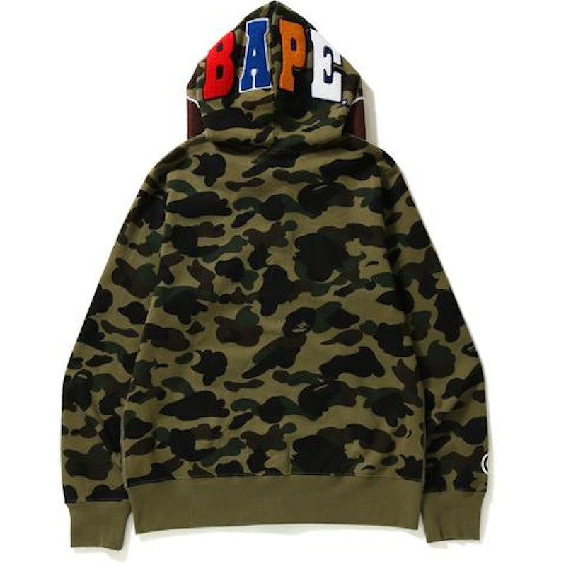 BAPE 1st Camo 2nd Ape Hoodie Green