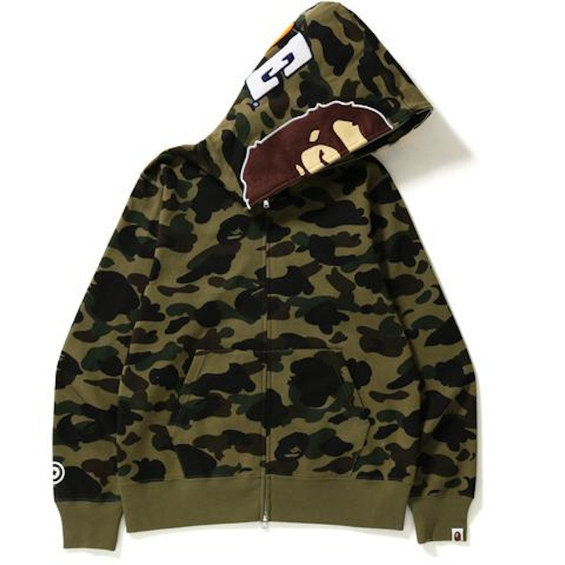 BAPE 1st Camo 2nd Ape Hoodie Green
