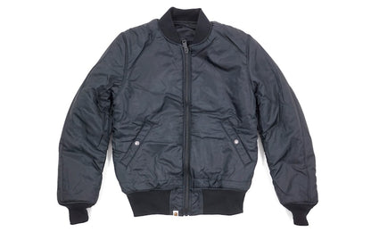 BAPE 1st Camo Accent Reversible MA1 Bomber Flight Jacket Black/Green