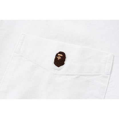 BAPE 1st Camo Applique Oxford Bd Shirt Shirt White
