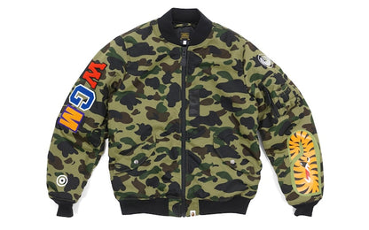 BAPE 1st Camo Back Shark MA1 Jacket Green
