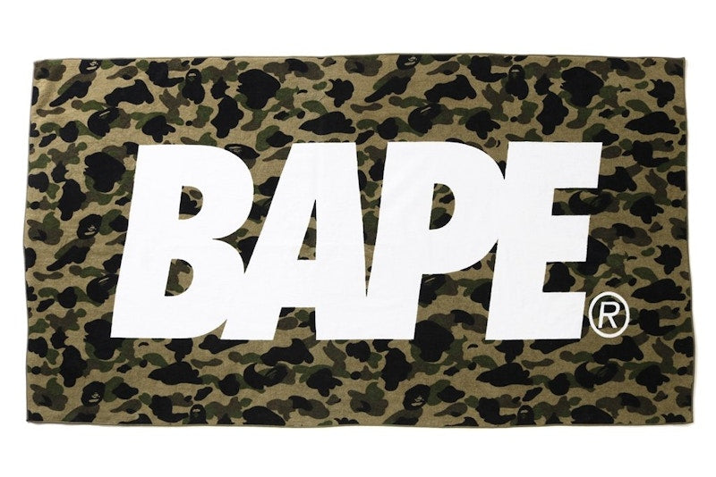 BAPE 1st Camo Beach Towel Green