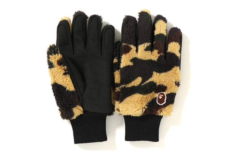 BAPE 1st Camo Boa Gloves Yellow